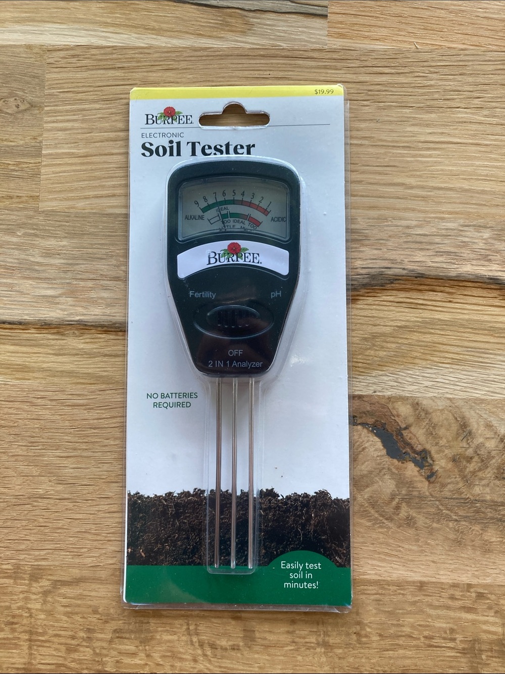 Burpee Electronic Soil Tester-New in Package-Home & Garden